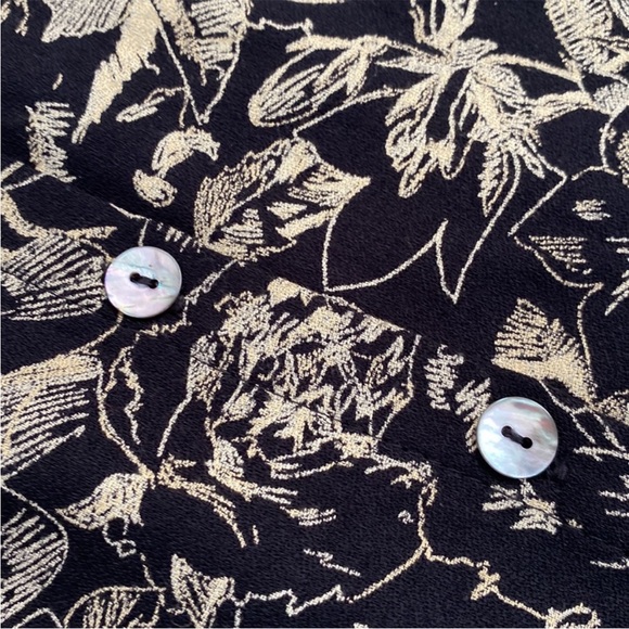 Clio Black and Cream Floral Maxi Skirt - Picture 4 of 11